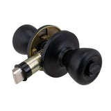 Global Link RV Interior Privacy Door Knob, Matte Black : LSK-C3-MB-1PK