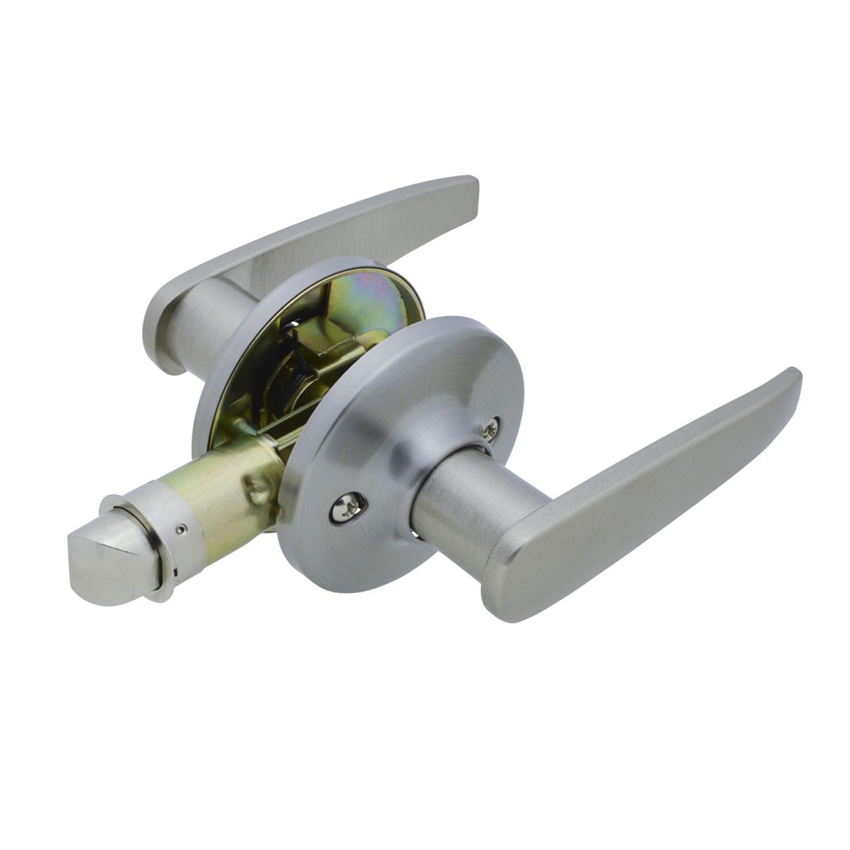 Global Link RV Interior Lever Style Passage Lockset, Brushed Satin Nickel : LSL-707PS-BSN-1PK