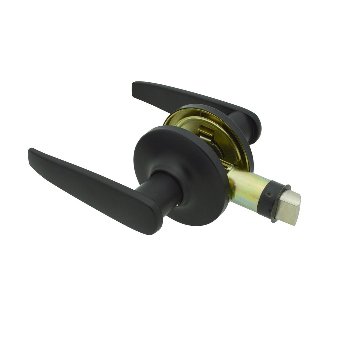 Global Link RV Interior Lever Style Passage Lockset, Matte Black : LSL-707PS-MB-1PK