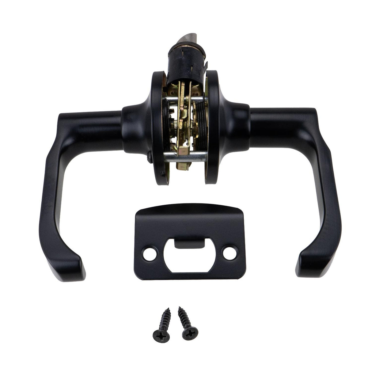 Global Link RV Interior Non-Locking Lever Set, Matte Black : LSL-806PS-MB