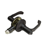 Global Link RV Interior Classic Lever Style Privacy Lockset, Matte Black : LSL-806PV-MB