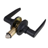 Global Link Aluminum RV Interior Lever Style Passage Lockset, Matte Black : LSL-909PSAL-MB