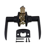 Global Link Aluminum RV Interior Lever Style Passage Lockset, Matte Black : LSL-909PSAL-MB