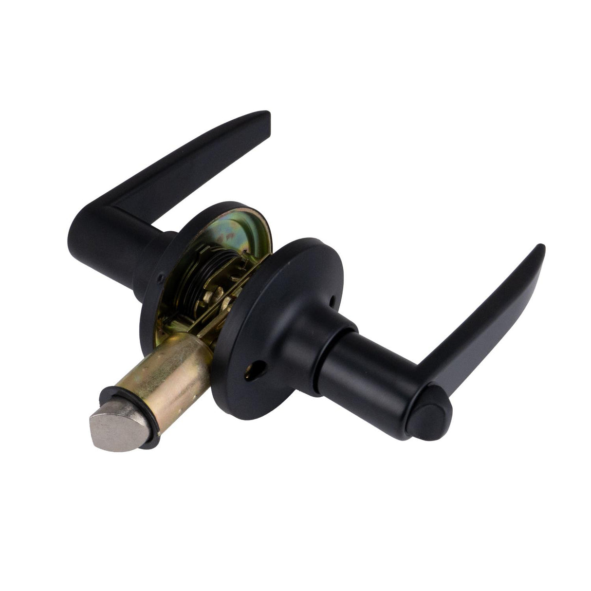 Global Link Aluminum RV Interior Lever Style Privacy Lockset, Matte Black : LSL-909PVAL-MB