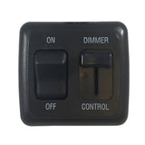 Black Dimmer Switch with Power Switch & Light Level Adjuster : LT-DIMMER-BLK