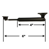 Global Link 6" Metal/Plastic Spring Loaded Cabinet Door Support : MH-CS558-AC