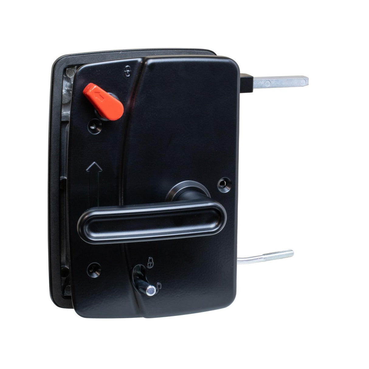 Global Link Motor Coach Entry Lock, Remote Link, 3500 Series Doors, Black Powder Coat : MRL-41235-2006-1PK