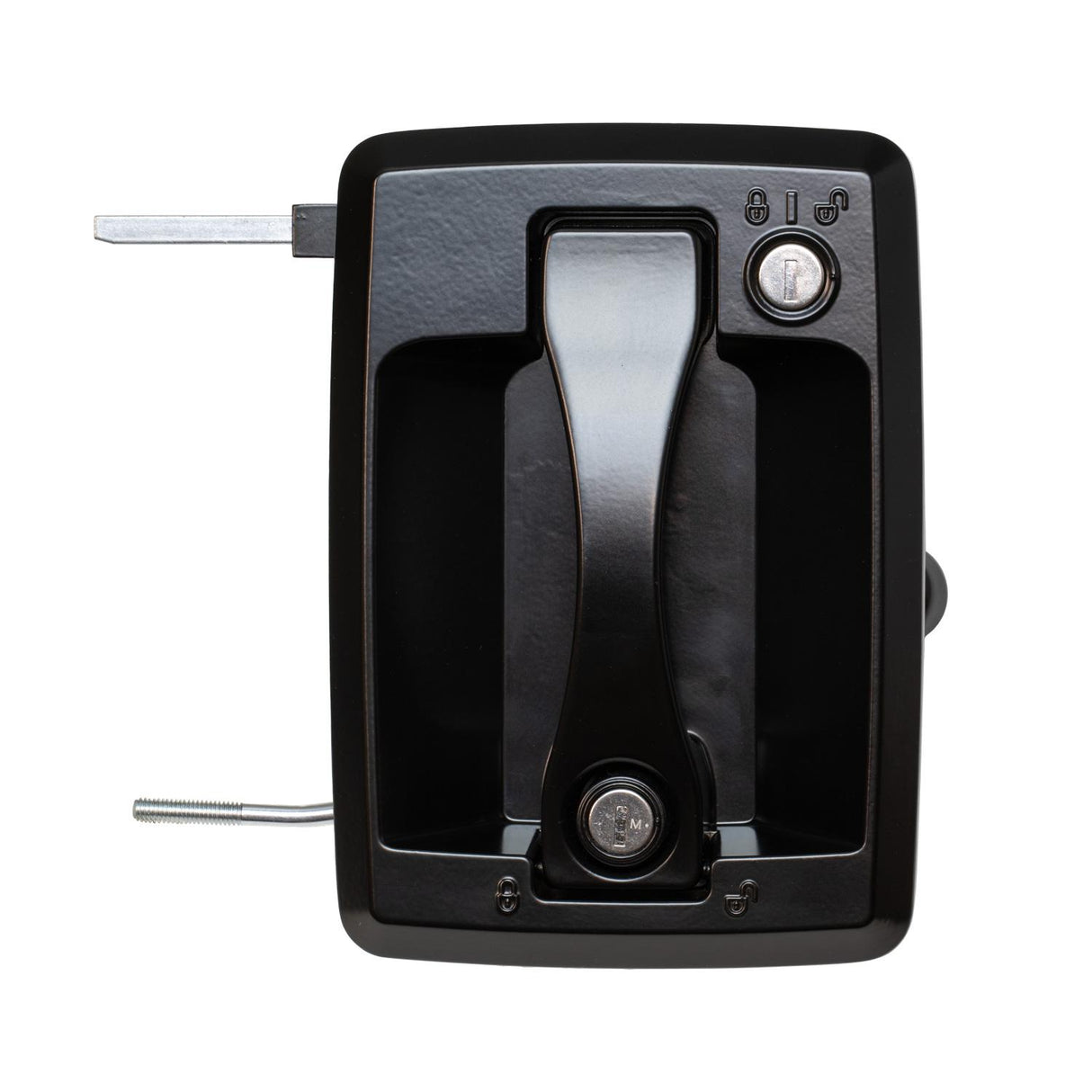 Global Link Motor Coach Entry Lock, Remote Link, 3500 Series Doors, Black Powder Coat : MRL-41235-2006-1PK