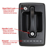 Global Link Ultra Pro ES Bluetooth Motor Coach Entry Lock with Direct Rotary Module, Black Powder Coat : MRLBT-42560-2006-1PK