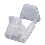 Global Link Pocket Door Hardware Guide for 1-1/8" to 1-3/4" Door, White : PDH-G12-WHT