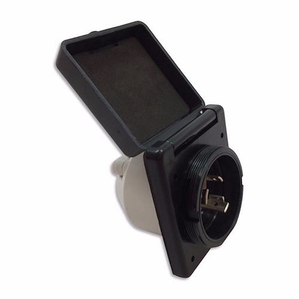Creative Products Group Power Inlet, 30 Amp, Black : PI-RV60-30A-BLK