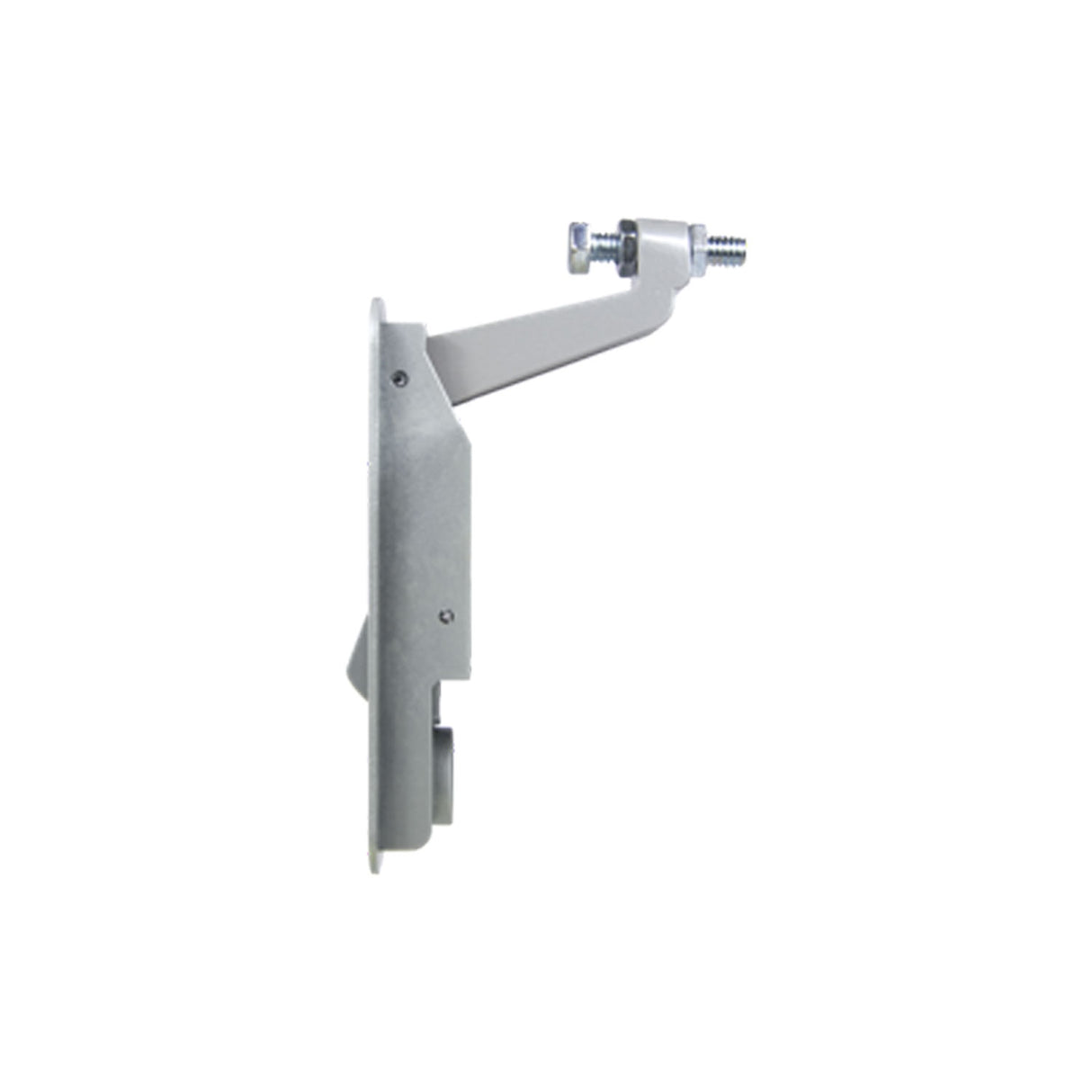 Global Link Pivot Latch, Long Body, Long Arm, Non-Locking, Silver Powder Coat : PL-LLN-10213-3000-1PK