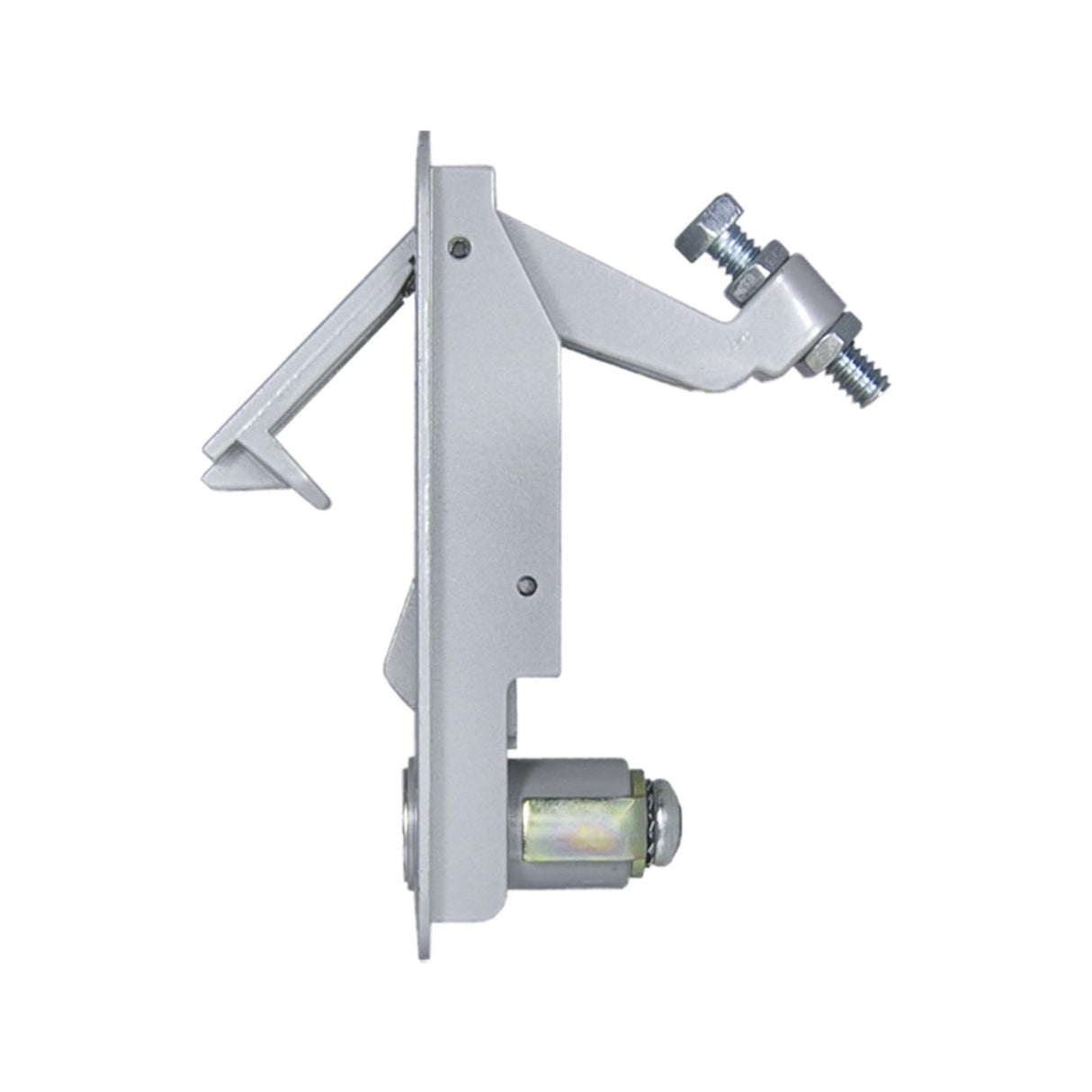 Global Link Pivot Latch, Long Body, Short Arm, Locking, With 308 Key Code, Silver Powder Coat : PL-LSL-10212-3000-1PK