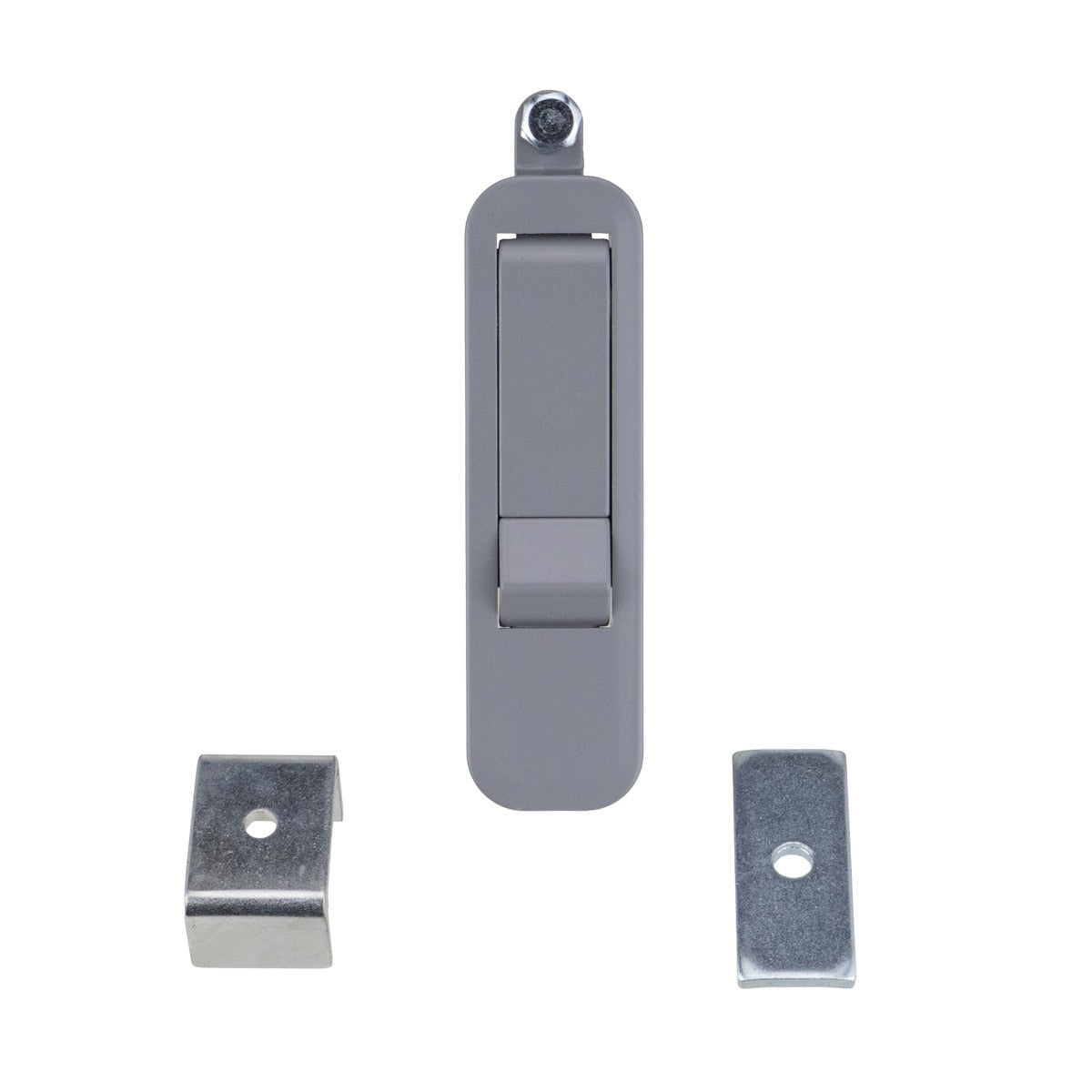 Global Link Pivot Latch, Long Body, Short Arm, Gray Powder Coat : PL-LSN-10206-3000-1PK