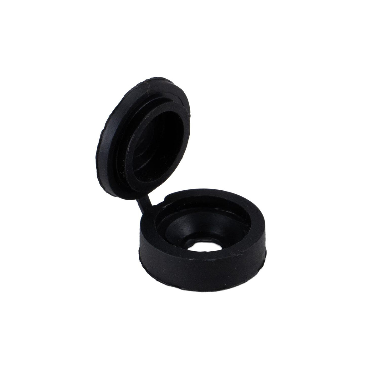 Global Link Hinged Snap Cap for #8 or #10 Screw, Black : PL-SC210-BLK