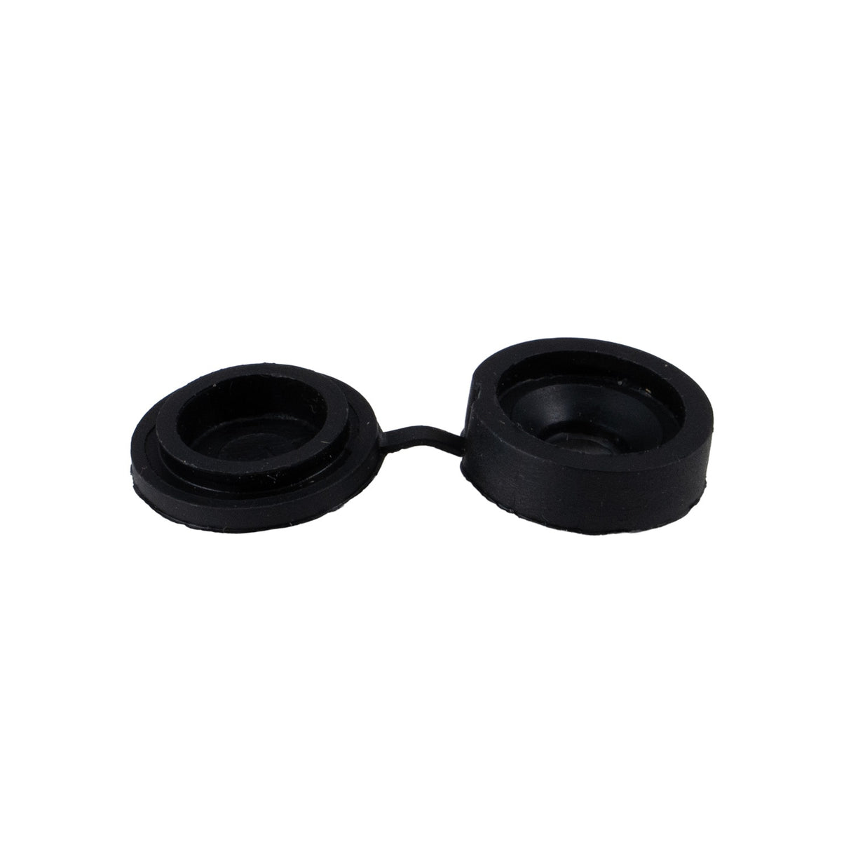Global Link Hinged Snap Cap for #8 or #10 Screw, Black : PL-SC210-BLK