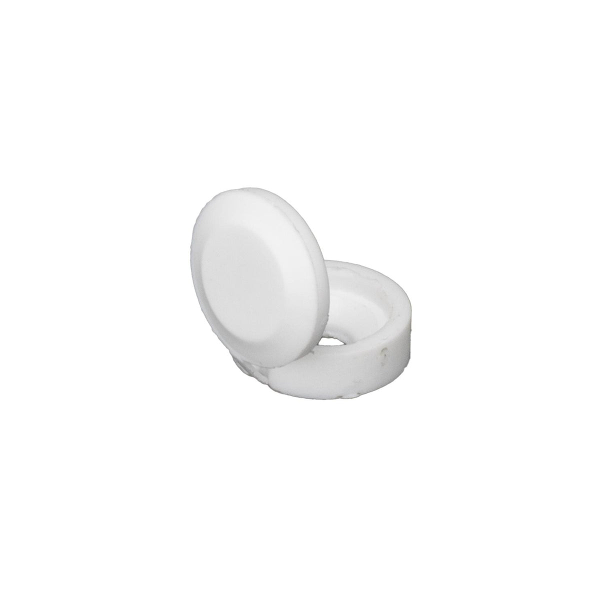 Global Link Hinged Snap Cap for #8 or #10 Screw, White : PL-SC210-WHT