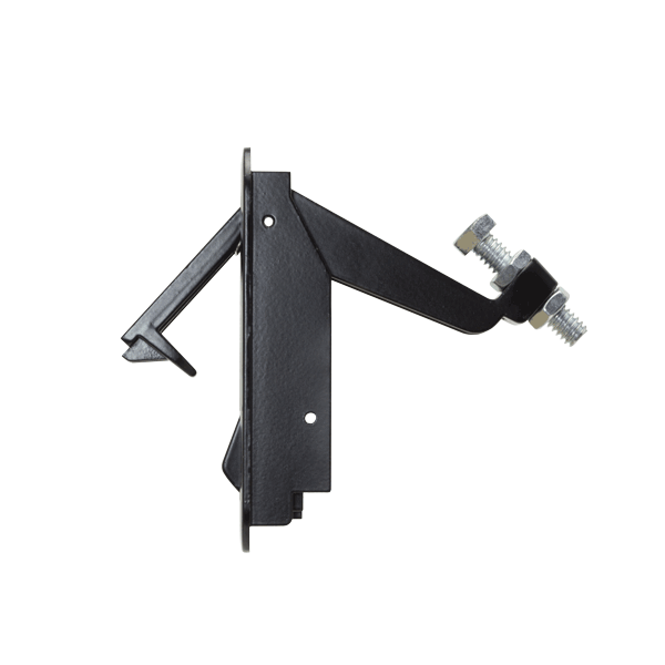 Global Link Pivot Latch, Short Body, Long Arm, Non-Locking, Black Powder Coat : PL-SLN-10205-2006