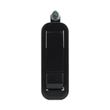 Global Link Pivot Latch, Short Body, Short Arm, Non-Locking, Black Powder Coat : PL-SSN-10207-2006