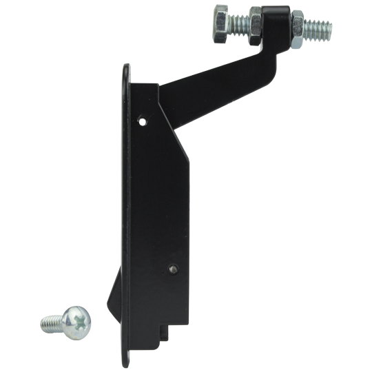 Global Link Pivot Latch, Short Body, Short Arm, Non-Locking, Black Powder Coat : PL-SSN-10207-2006