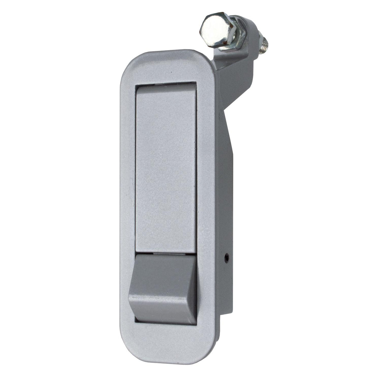 Global Link Pivot Latch, Short Body, Short Arm, Non-Locking, Silver Powder Coat : PL-SSN-10207-3000-1PK