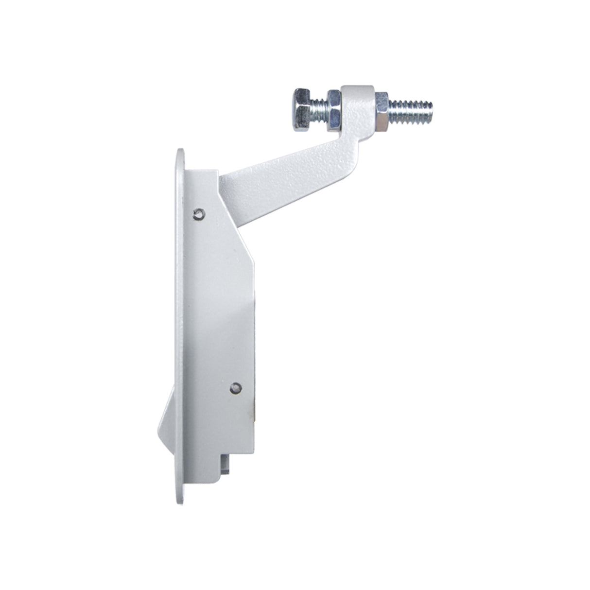 Global Link Pivot Latch, Short Body, Short Arm, Non-Locking, Silver Powder Coat : PL-SSN-10207-3000-1PK