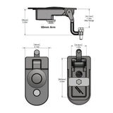 Global Link RV CLW Pro Waterproof Compression Latch, Replacement for Southco CH502, Black : PLLW-C5601-2006-1PK