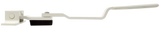 Global Link Swivel Bar Assembly with Foam Pad, 4 Hole Pattern, White Powder Coat : SB-65007-9009