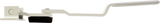 Global Link Swivel Bar Assembly with Foam Pad, 2 Hole Pattern, White Powder Coat : SB-65008-9009