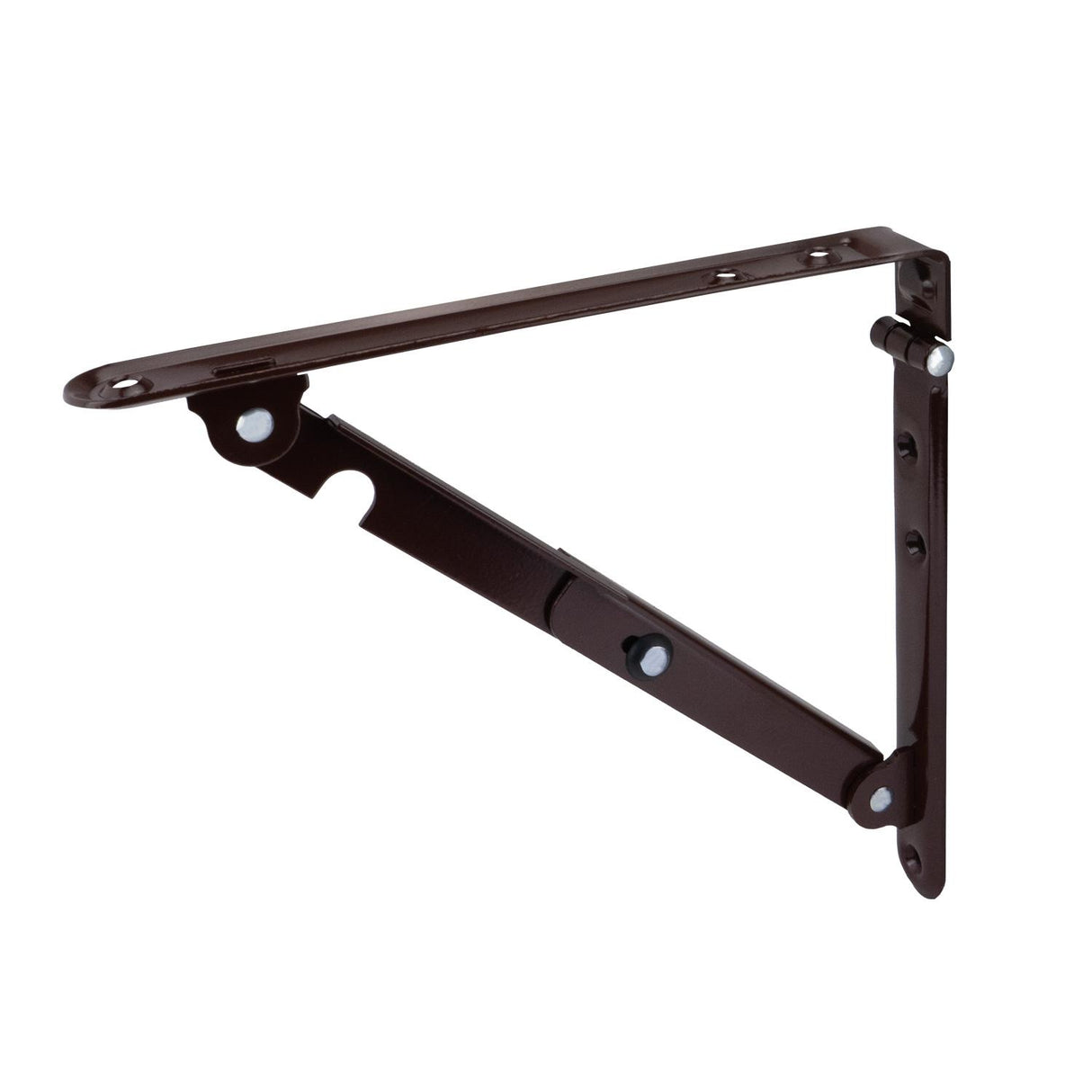 Global Link 8" x 8" Folding Shelf Bracket, Brown : SH-FB8X8-BRN