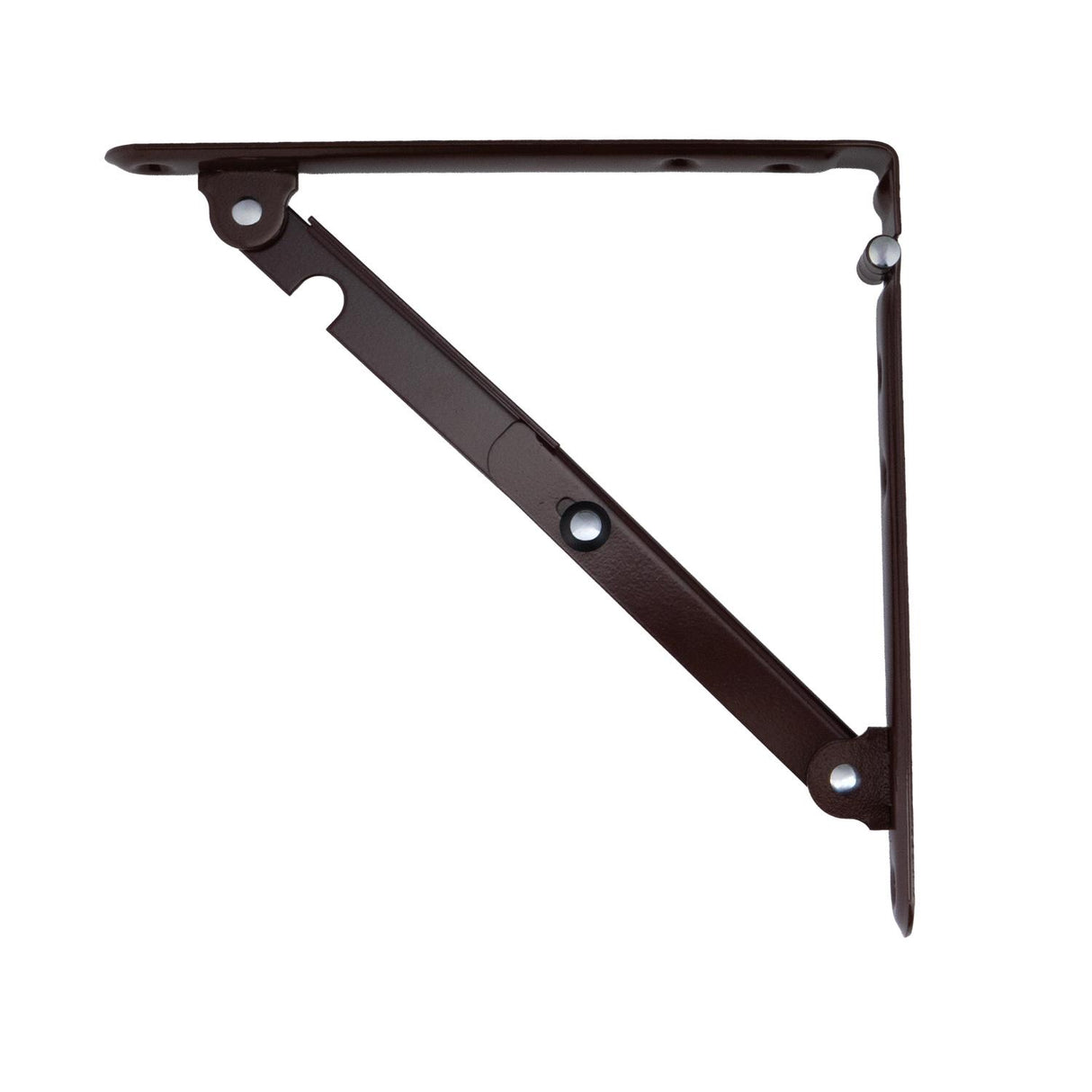 Global Link 8" x 8" Folding Shelf Bracket, Brown : SH-FB8X8-BRN