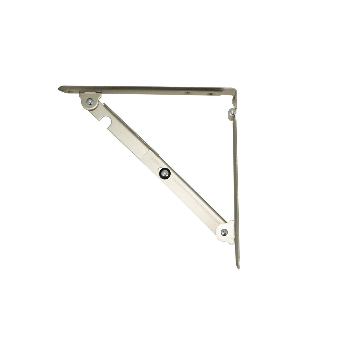 Global Link 8" x 8" Folding Bracket, Satin Nickel : SH-FB8X8-SN