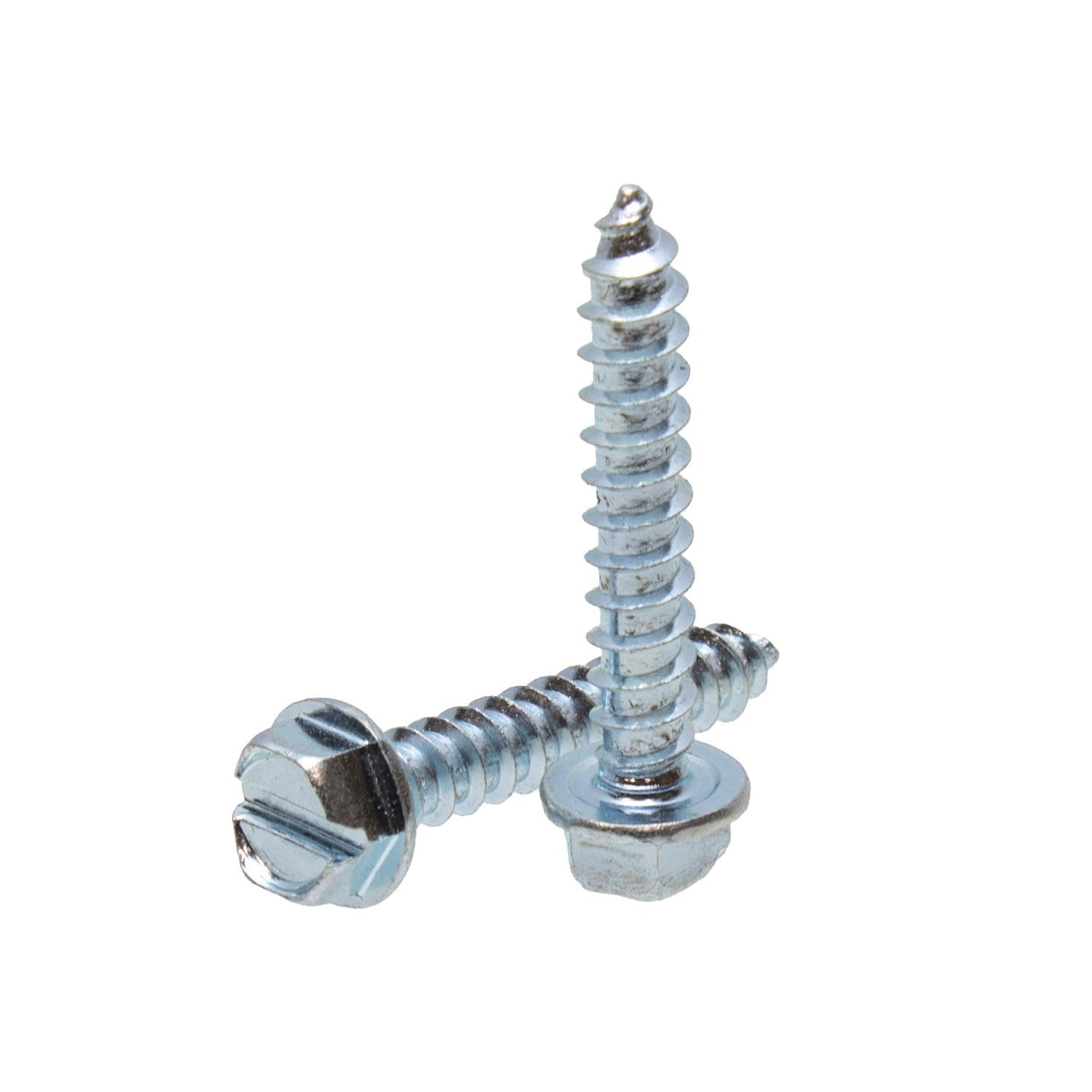 500 Pack - #14 X 1-1/2" Hex Washer Type A - Zinc Plated : SP-14112HWAZ-500