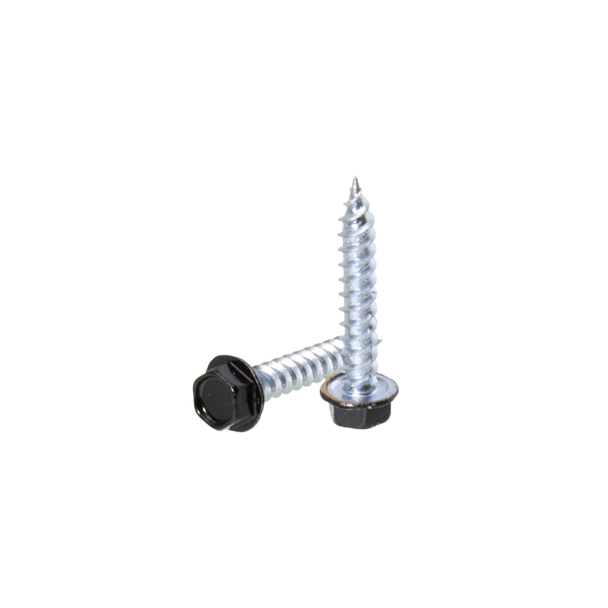 500 Pack - #8 X 1 Hex Washer, Fast - Black : SP-81HWF2000-500
