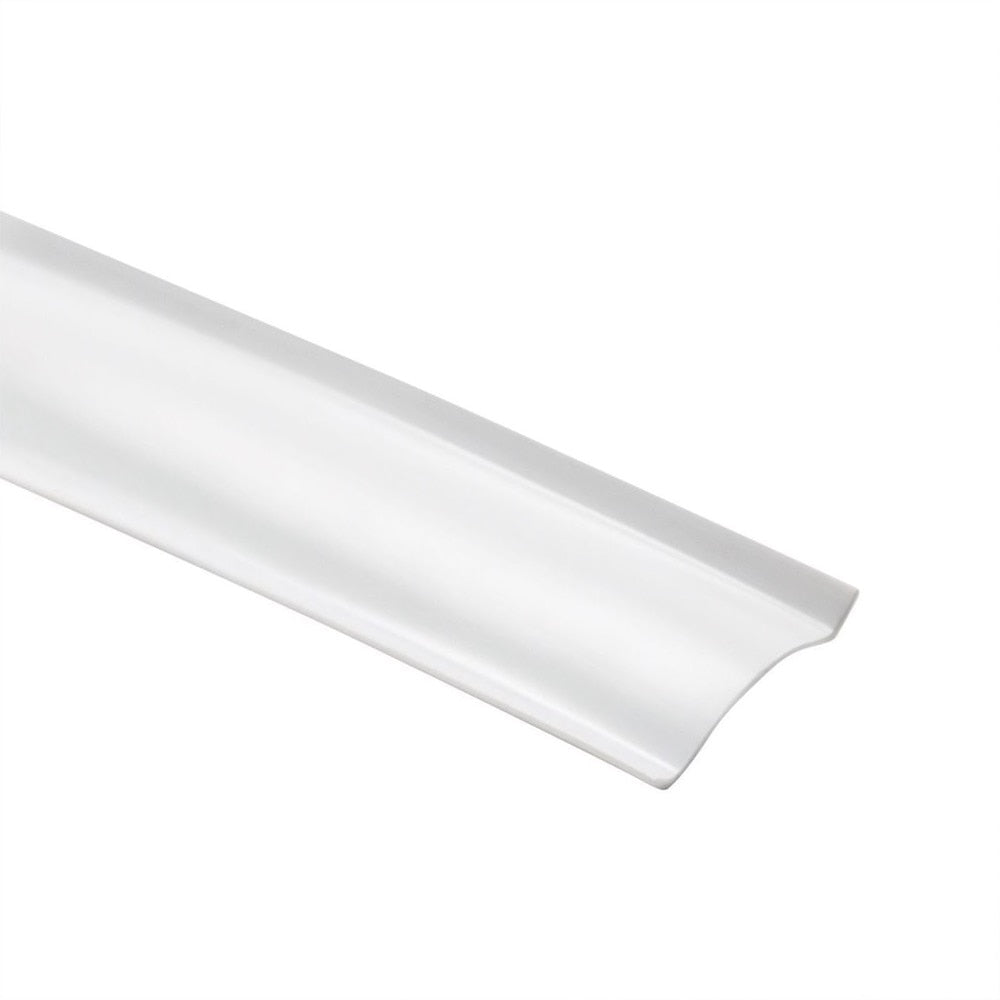 Global Link 100 Foot Roll of Vinyl Screw Cover Trim, White : TRIM-SC1POLYW-100