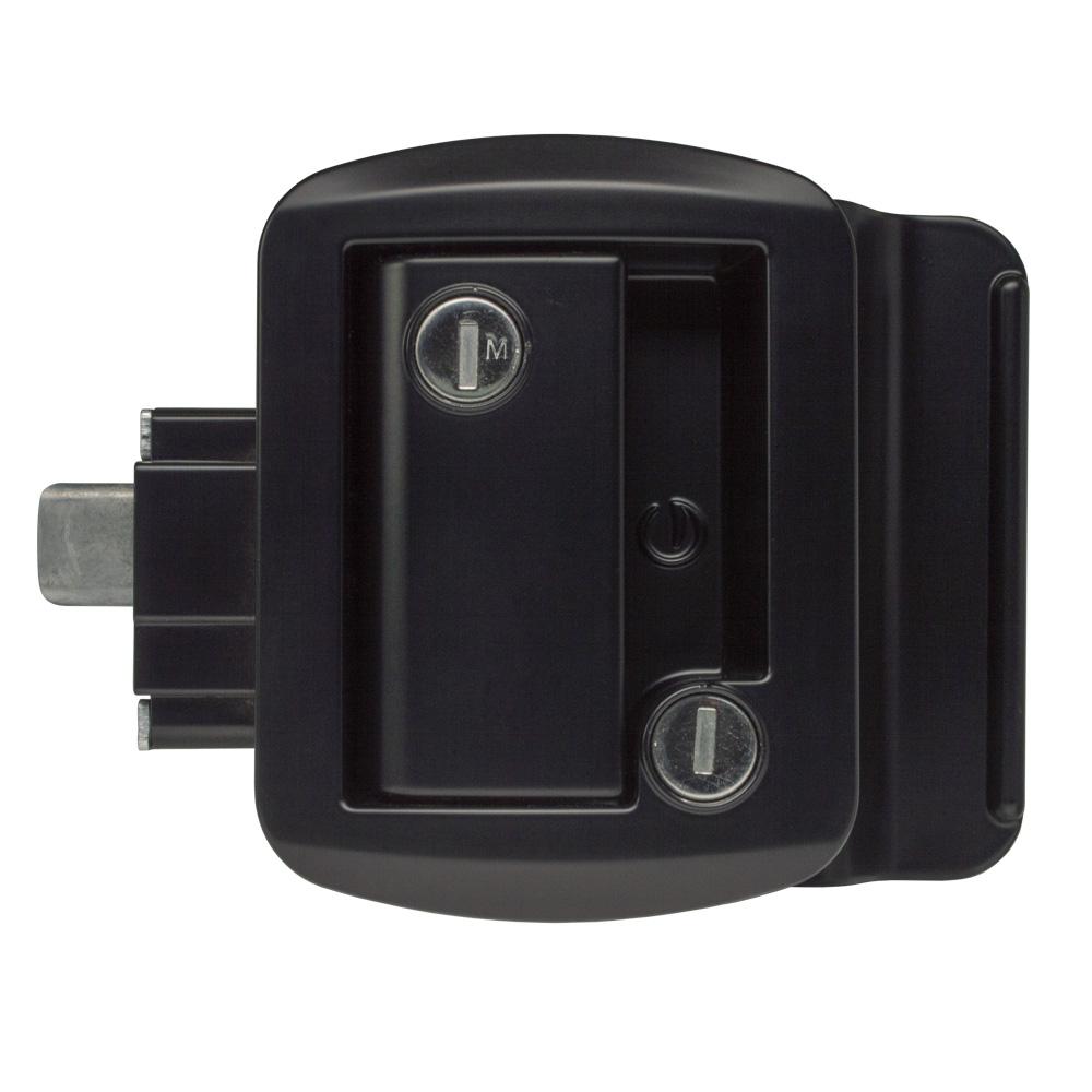 Global Link Classic Pro Travel Trailer Entrance Lock, Black Powder Coat : TTL-43610AL-2006-1PK