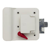 Global Link Classic Pro Travel Trailer Entrance Lock, White Powder Coat : TTL-43610AL-9009-1PK