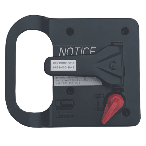 Global Link Ultra Pro M Travel Trailer Entrance Lock, Black Powder Coat : TTL-45100-2006-1PK