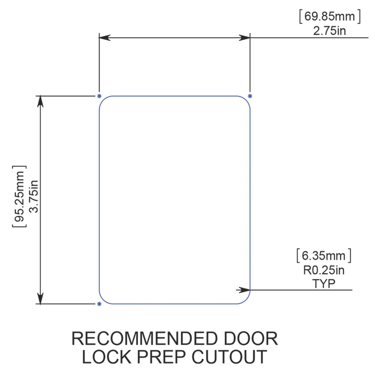 Global Link Ultra Pro M Travel Trailer Entrance Lock, Black Powder Coat : TTL-45100-2006-1PK