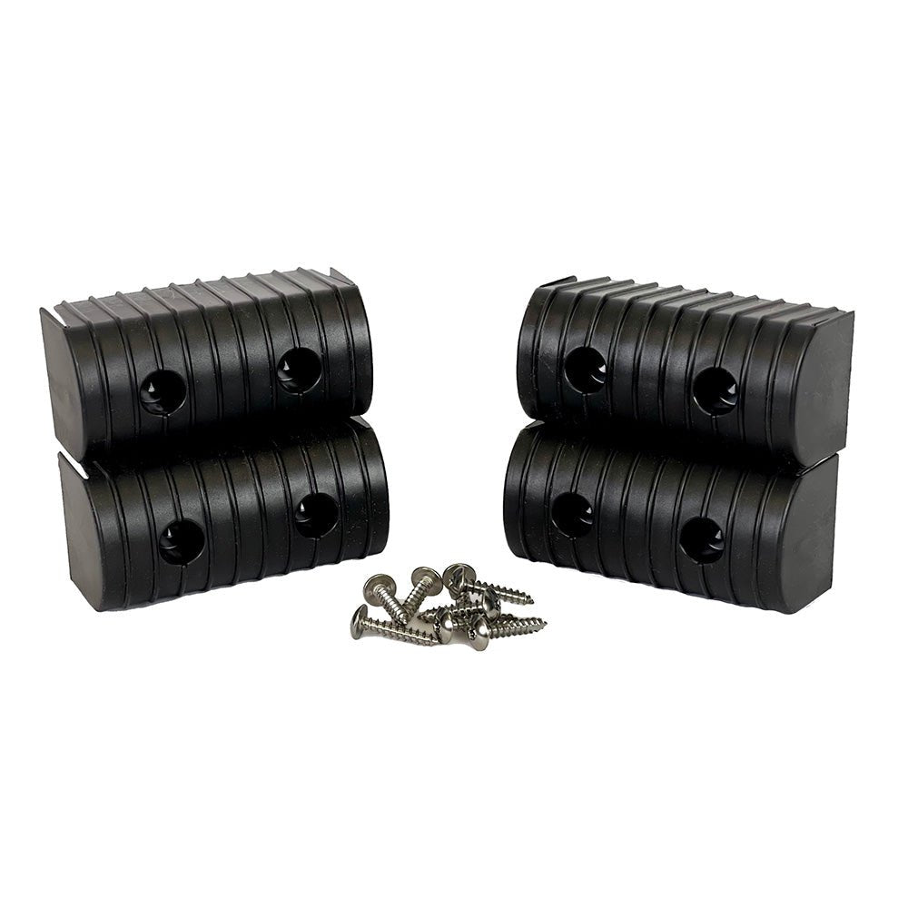 Caliber BunkWrap End Cap 2x4 Black Accessory Kit wStainless Steel Hardware 4Pack 23051BK