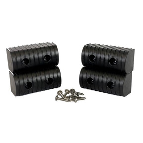 Caliber BunkWrap End Cap 2x4 Black Accessory Kit wStainless Steel Hardware 4Pack 23051BK