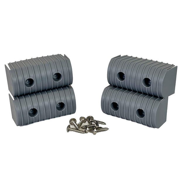 Caliber BunkWrap End Cap 2x4 Grey Accessory Kit wStainless Steel Hardware 4Pack 23051