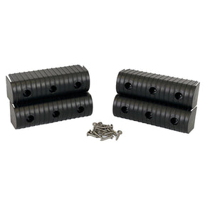 Caliber BunkWrap End Cap 2x6 Black Accessory Kit wStainless Steel Hardware 4Pack 23053BK