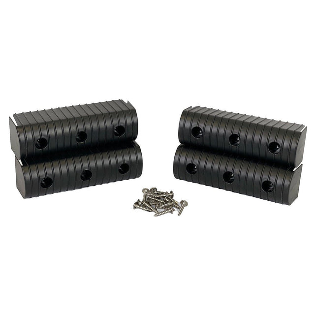 Caliber BunkWrap End Cap 2x6 Black Accessory Kit wStainless Steel Hardware 4Pack 23053BK