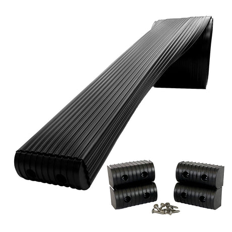 Caliber BunkWrap Kit  Black 16 x 2 x 4 Roll  4 Caps  HRDW Roll  4 Endcaps  Stainless Steel Hardware 23050BK