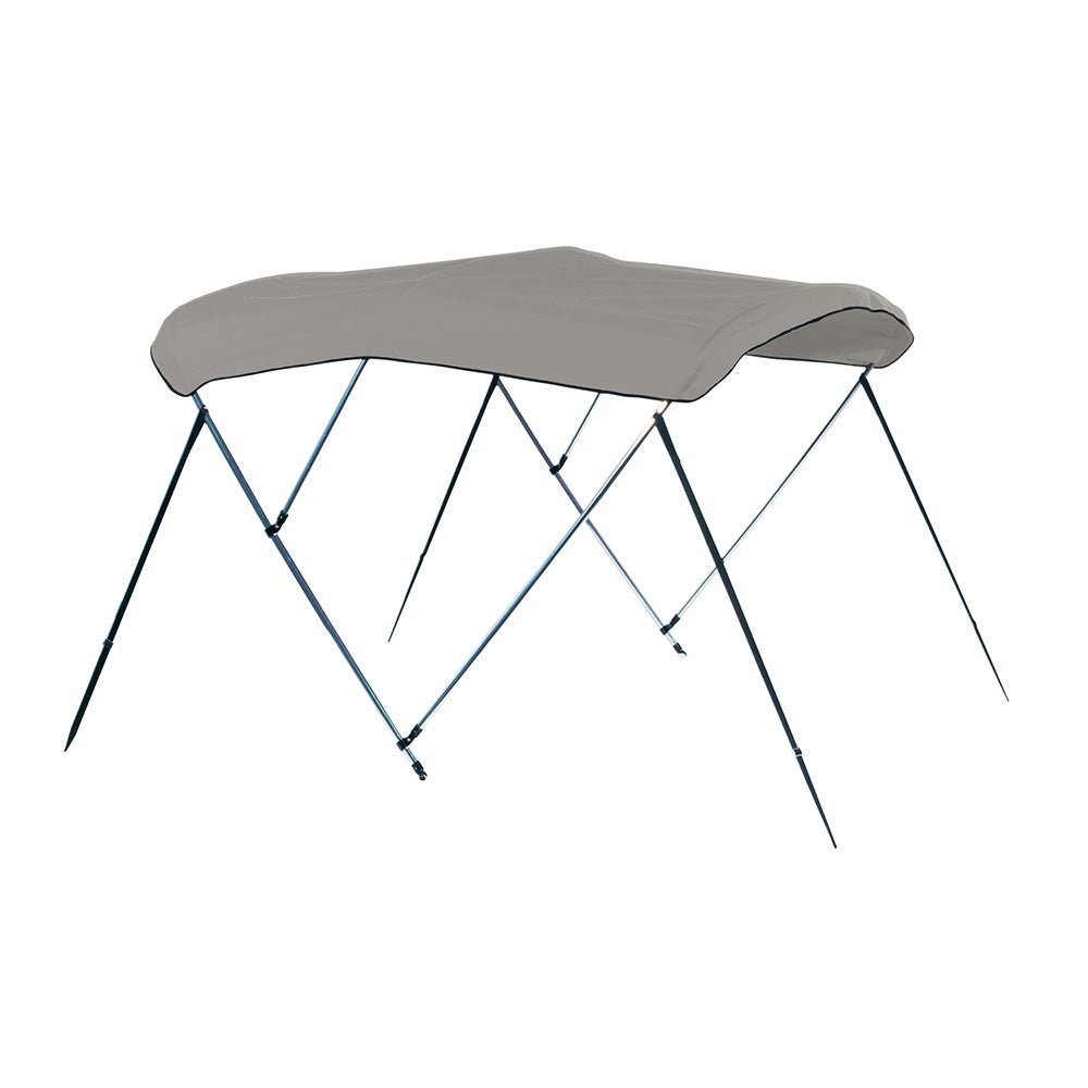 Carver 3 Bow 4681U Bimini Top with Boot  Cadet Grey Acrylic A4681UB10