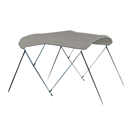 Carver 3 Bow 4681U Bimini Top with Boot  Cadet Grey Acrylic A4681UB10