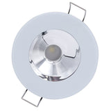 Lumitec Illusion Flush Mount LED Down Light  Spectrum RGBW  Cool White  White Housing  Chrome Reflector 117137