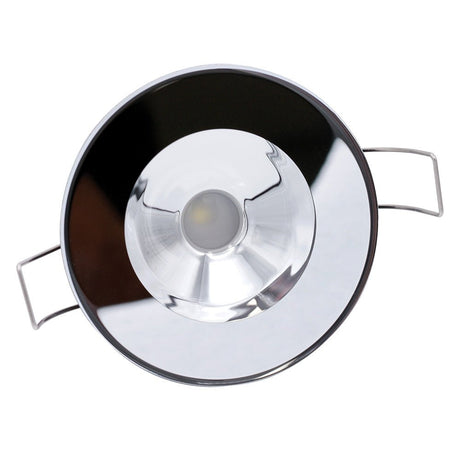 Lumitec Illusion Flush Mount LED Down Light  Spectrum RGBW  Warm White  Mirrored Housing 117145
