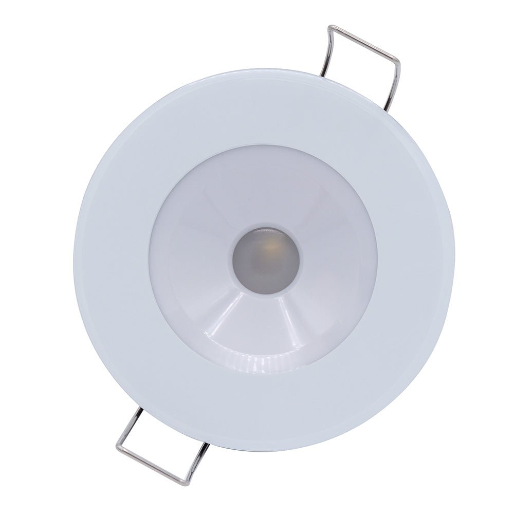 Lumitec Illusion Flush Mount LED Down Light  White  NonDimming  White Housing 117123